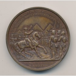 Médaille - Bonaparte général en chef - Napoléon en Égypte - 1798 - cuivre 2