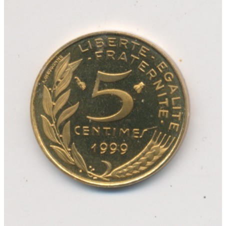 5 Centimes Marianne - 1999 - Belle épreuve