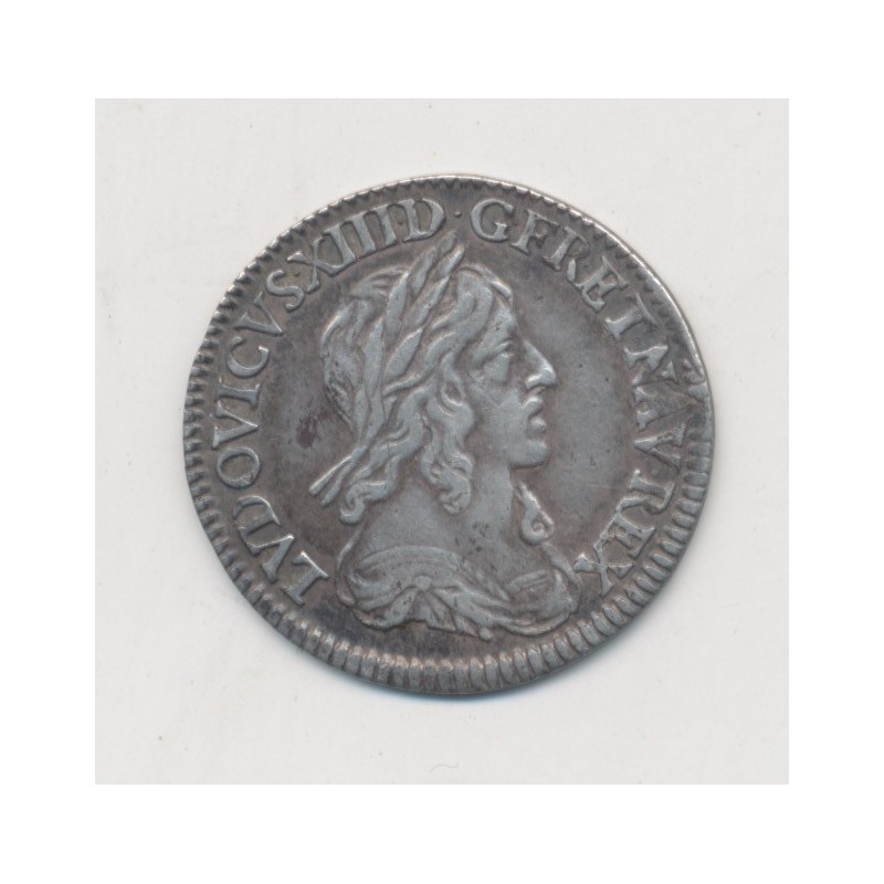 Louis XIII - 1/12 écu - 1642 A Paris - 1er poinçon - 1 point