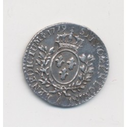 Louis XVI - 1/20 écu - 1779 A Paris - buste louis XV 2