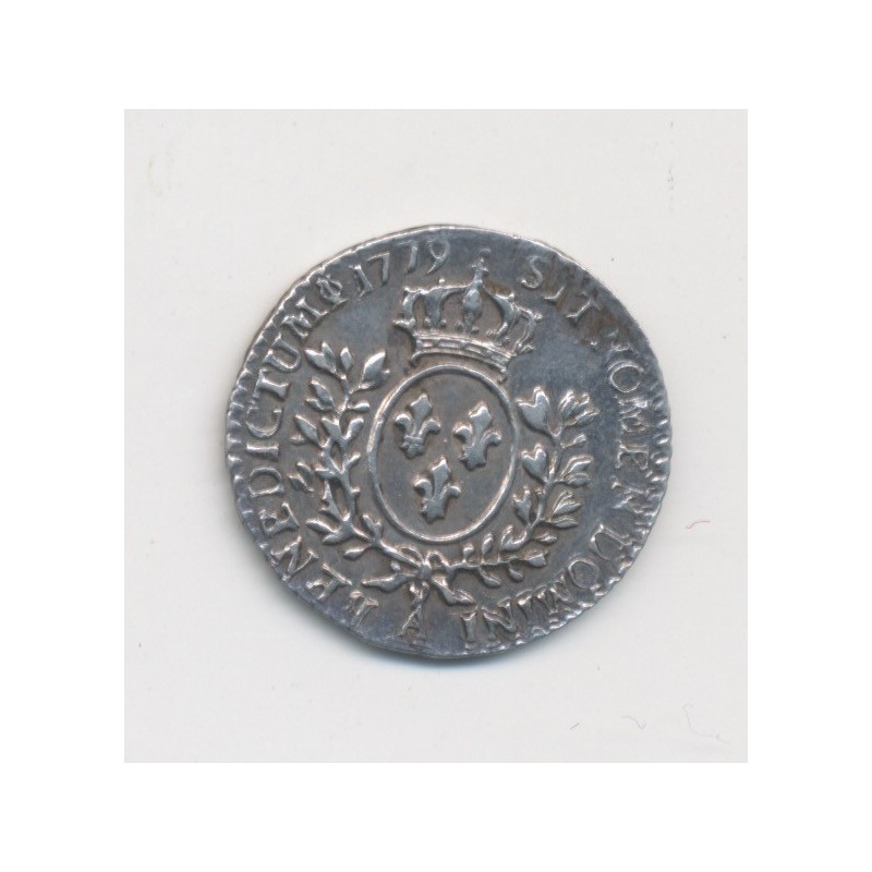 Louis XVI - 1/20 écu - 1779 A Paris - buste louis XV