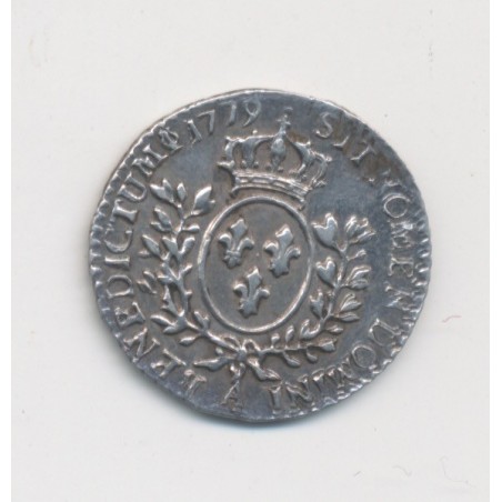 Louis XVI - 1/20 écu - 1779 A Paris - buste louis XV