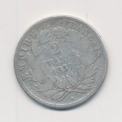 Napoléon III - Tête nue - 2 Francs - 1857 A Paris 2