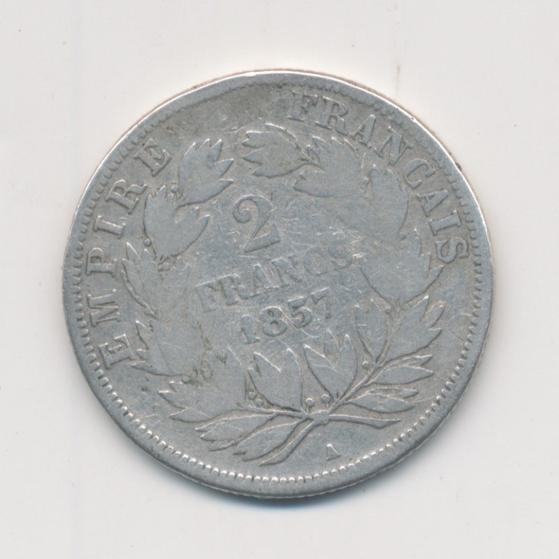 Napoléon III - Tête nue - 2 Francs - 1857 A Paris