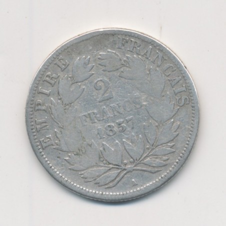 Napoléon III - Tête nue - 2 Francs - 1857 A Paris