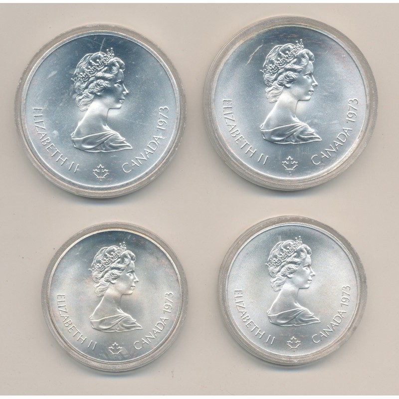 Canada - Coffret 4 Monnaies - Jeux Olympiques Montréal 1976 - argent