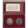 St Marin - Coffret 2 Médailles argent et bronze - Napoléon Bonaparte - 1769-1969