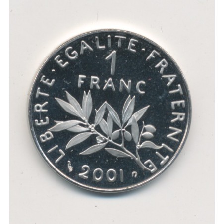 1 Franc Semeuse - 2001 - nickel - Belle épreuve