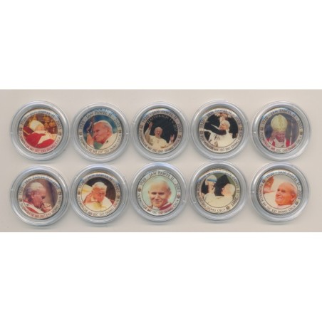 Égypte - Coffret 10 pièces - 1 Pound colorisés - Trésors des Pharaons III