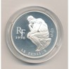 10 Francs - 1,5 Euro - Le penseur de Rodin - 1996 - argent BE