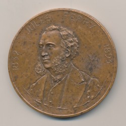 Médaille - Jules Ferry - la revue du candidat - bronze - 1987