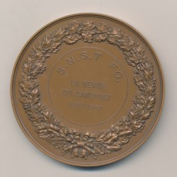 Médaille - Jules Ferry - la revue du candidat - bronze - 1987 2