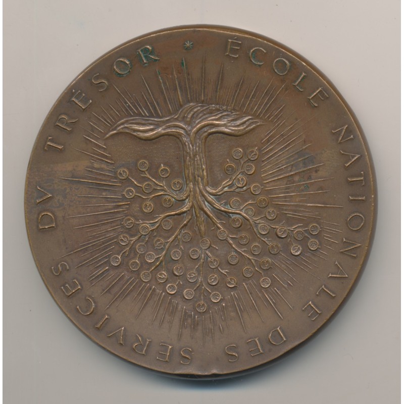 Médaille - École nationale des services du trésor - 1973 - bronze