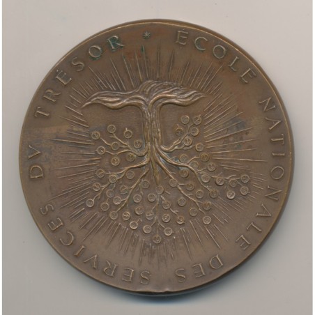 Médaille - École nationale des services du trésor - 1973 - bronze