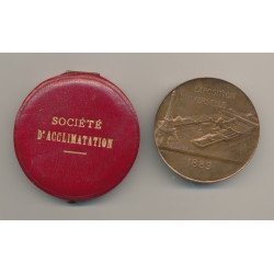 Médaille - Exposition Universelle - 1889 - avec écrin société d'acclimatation