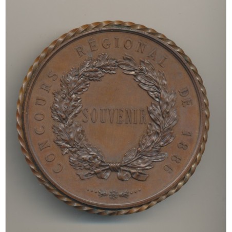 Médaille - Concours régional de 1886 - Évreux - bronze