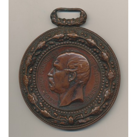 Médaille - Président Mac-Mahon - bronze - 77mm
