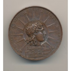 Médaille - Société libre des beaux arts - Paris 1830 - cuivre