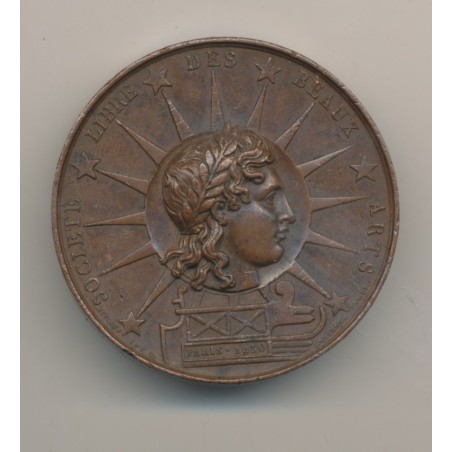 Médaille - Société libre des beaux arts - Paris 1830 - cuivre