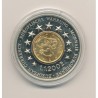 Médaille - 1 Cent Finlande - 1.01.2002 - maillechort