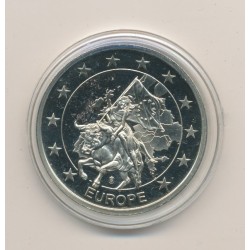Médaille - 1 Cent Finlande - 1.01.2002 - maillechort 2