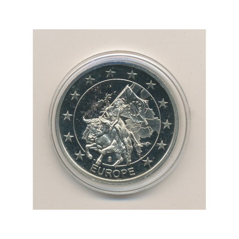 Médaille - 1 Cent Finlande - 1.01.2002 - maillechort