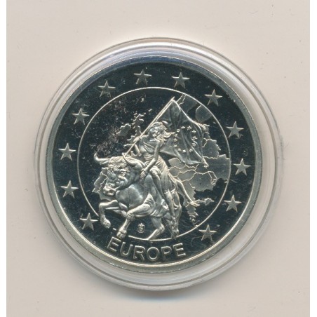 Médaille - 1 Cent Finlande - 1.01.2002 - maillechort