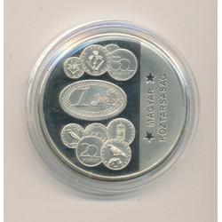 Médaille - Hongrie - Membre Union Européenne - maillechort