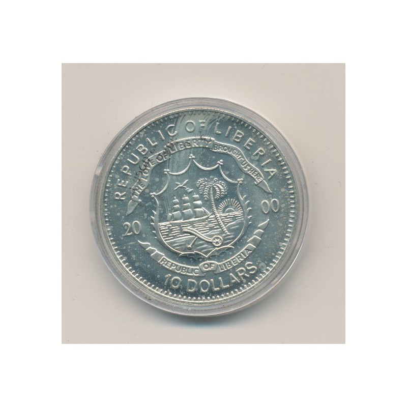 Libéria - 10 Dollars 2000 - John F Kennedy