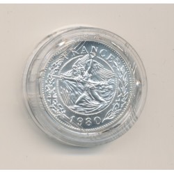 Médaille - Charles De Gaulle - argent - 1980 - 21mm 2