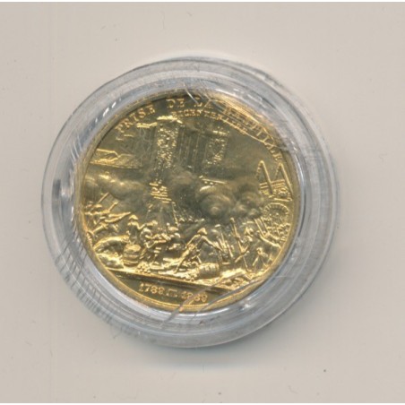 Médaille - Prise de la bastille - bronze - 1980 - 21mm
