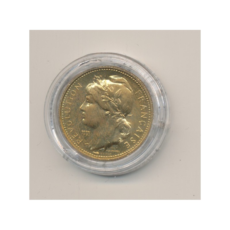 Médaille - Prise de la bastille - bronze - 1980 - 21mm