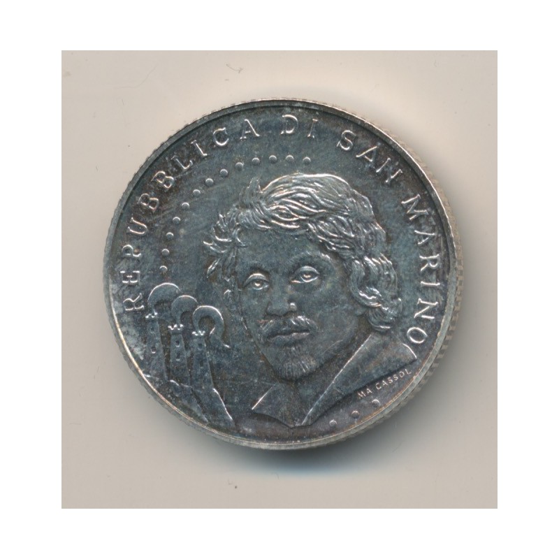 St Marin - 5 Euro  2010 - Carvaggio - argent