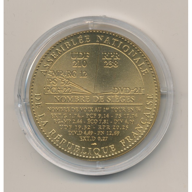 Médaille - Élections législatives - 1993 - Marianne - bronze - 41mm