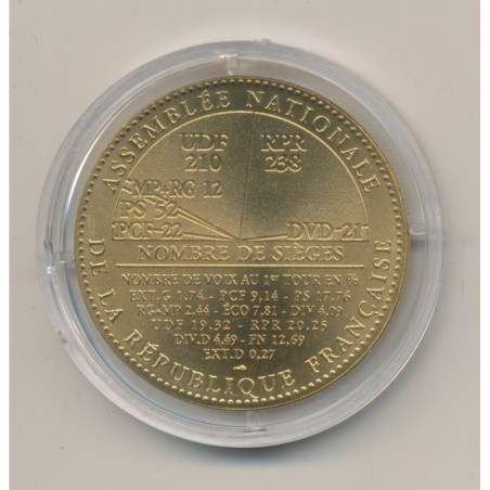 Médaille - Élections législatives - 1993 - Marianne - bronze - 41mm