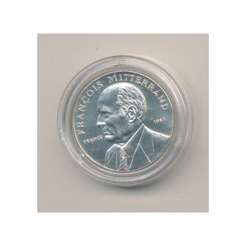 Médaille - François Mitterrand - argent - 1981 - 21mm - sans certificat