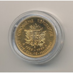 Médaille - Charles De gaulle - bronze - 1983 - 21mm - sans certificat 2