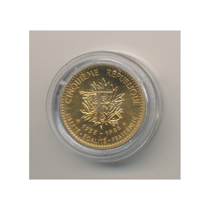 Médaille - Charles De gaulle - bronze - 1983 - 21mm - sans certificat