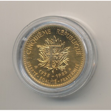 Médaille - Charles De gaulle - bronze - 1983 - 21mm - sans certificat