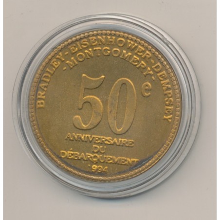 Médaille - 50e anniversaire débarquement - 1994 - opération overlord - bronze