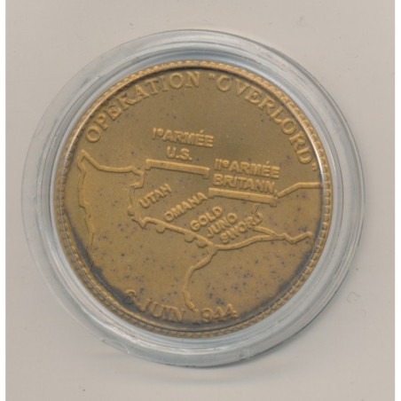 Médaille - 50e anniversaire débarquement - 1994 - opération overlord - bronze