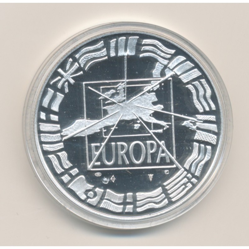 Ecu EUROPA - 1999 - 1er janvier 1999 euro parité - argent