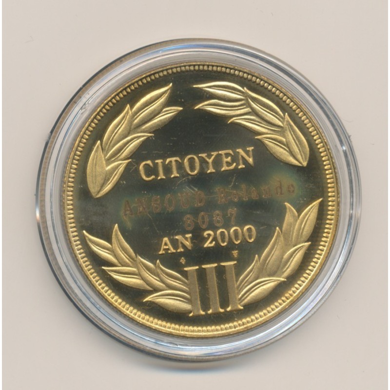 Médaille - Citoyen AN 2000 - bronze - 41mm