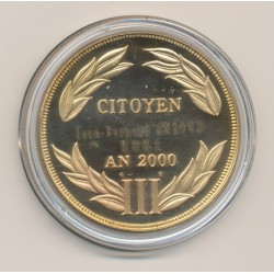 Médaille - Citoyen AN 2000 - bronze - 41mm 2
