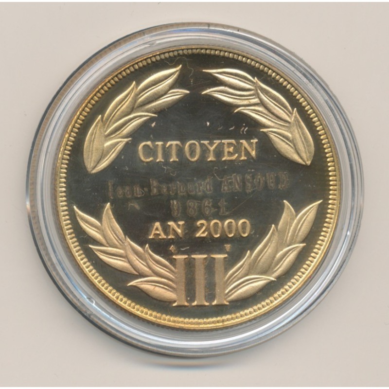 Médaille - Citoyen AN 2000 - bronze - 41mm