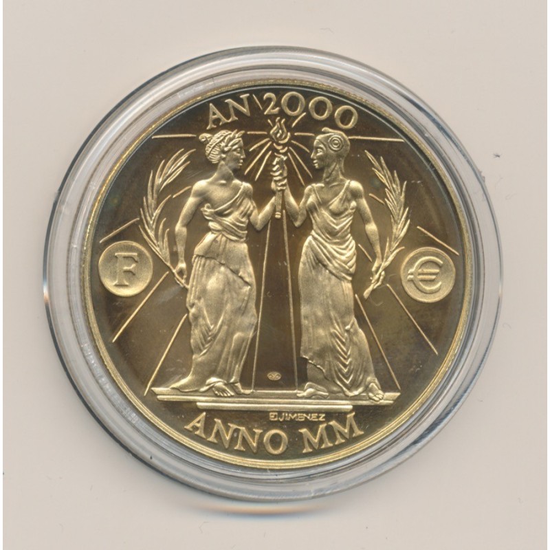 Médaille - Citoyen AN 2000 - bronze - 41mm - N°9862