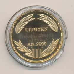 Médaille - Citoyen AN 2000 - bronze - 41mm - N°9862 2