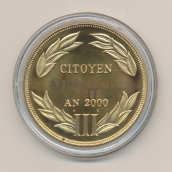 Médaille - Citoyen AN 2000 - bronze - 41mm - N°9862 2