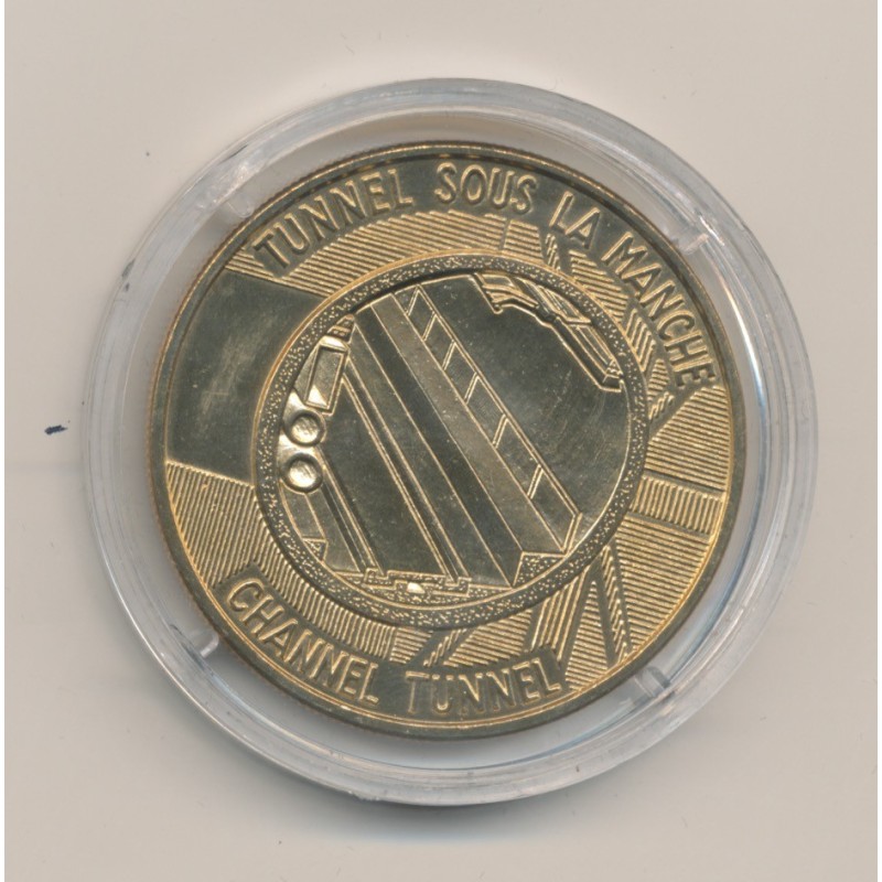 Médaille - Tunnel sous la manche - Première jonction - 1990 - bronze