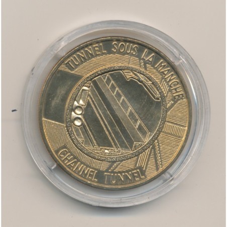 Médaille - Tunnel sous la manche - Première jonction - 1990 - bronze